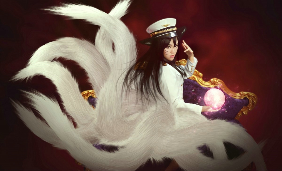 性感女神福利英雄联盟九尾妖狐阿狸同人cos