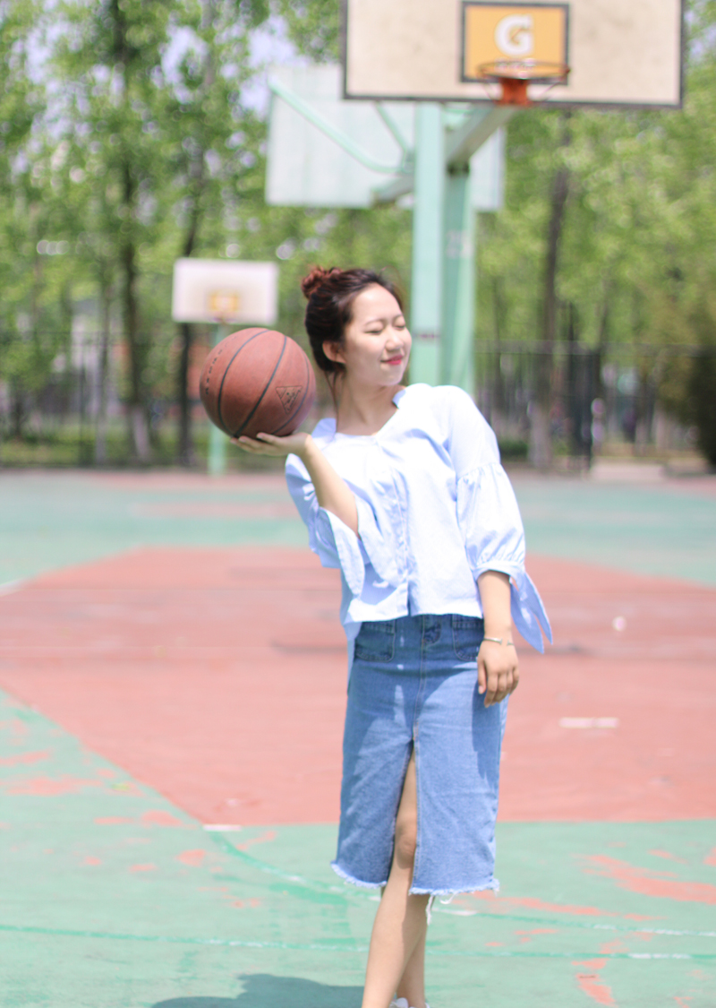清新少女篮球写真青春洋溢