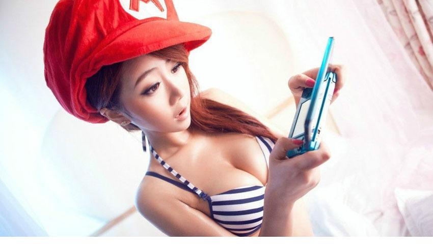 PSP游戏美女比基尼爆乳写真