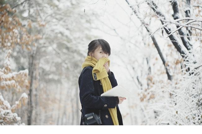 清新治愈系女孩想你大约在冬季