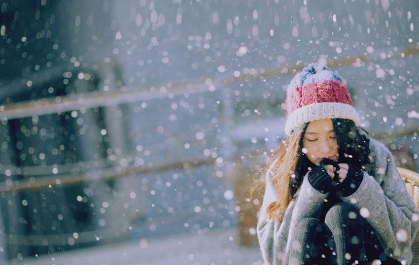 清纯甜美MM冬天雪花日志