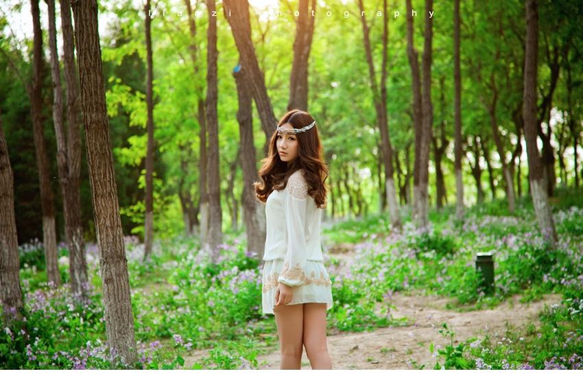 森林的小精灵清新甜美如邻家小妹