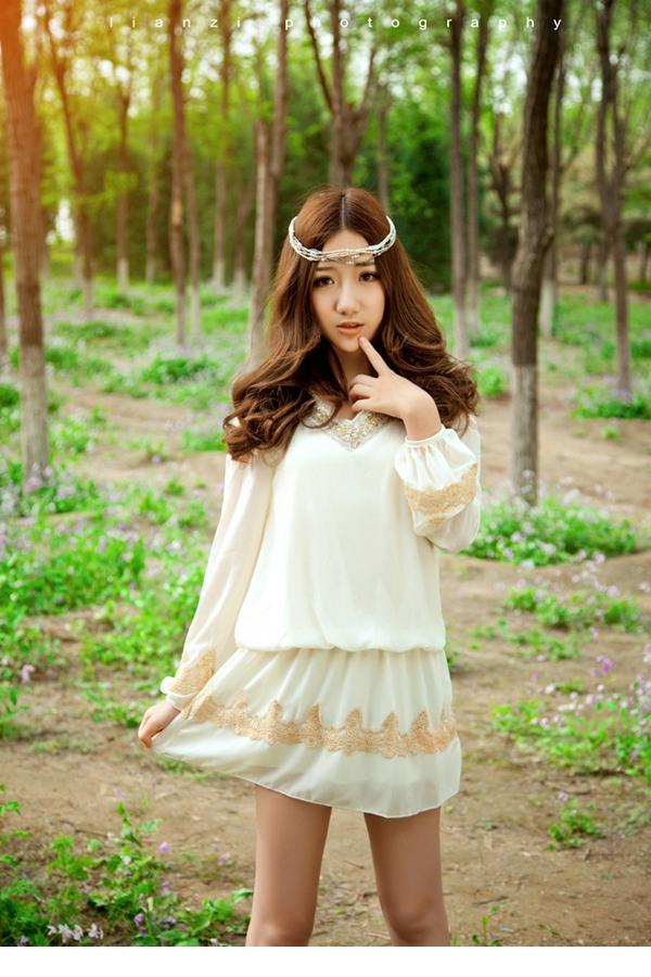 森林的小精灵清新甜美如邻家小妹