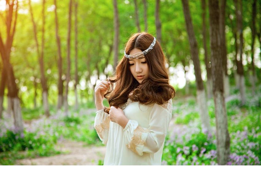 森林的小精灵清新甜美如邻家小妹