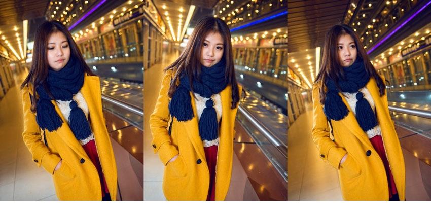 清纯养眼美女迷人爆黄美图