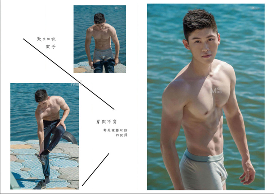 性感肌肉帅哥李竣皓艺术写真摄影阐释完美男性身材