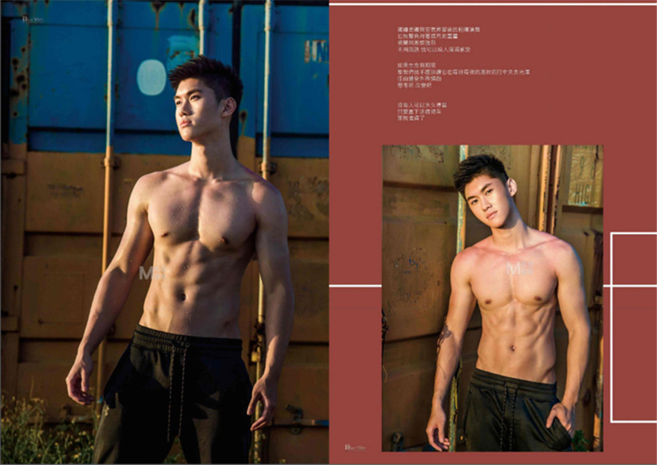 性感肌肉帅哥李竣皓艺术写真摄影阐释完美男性身材