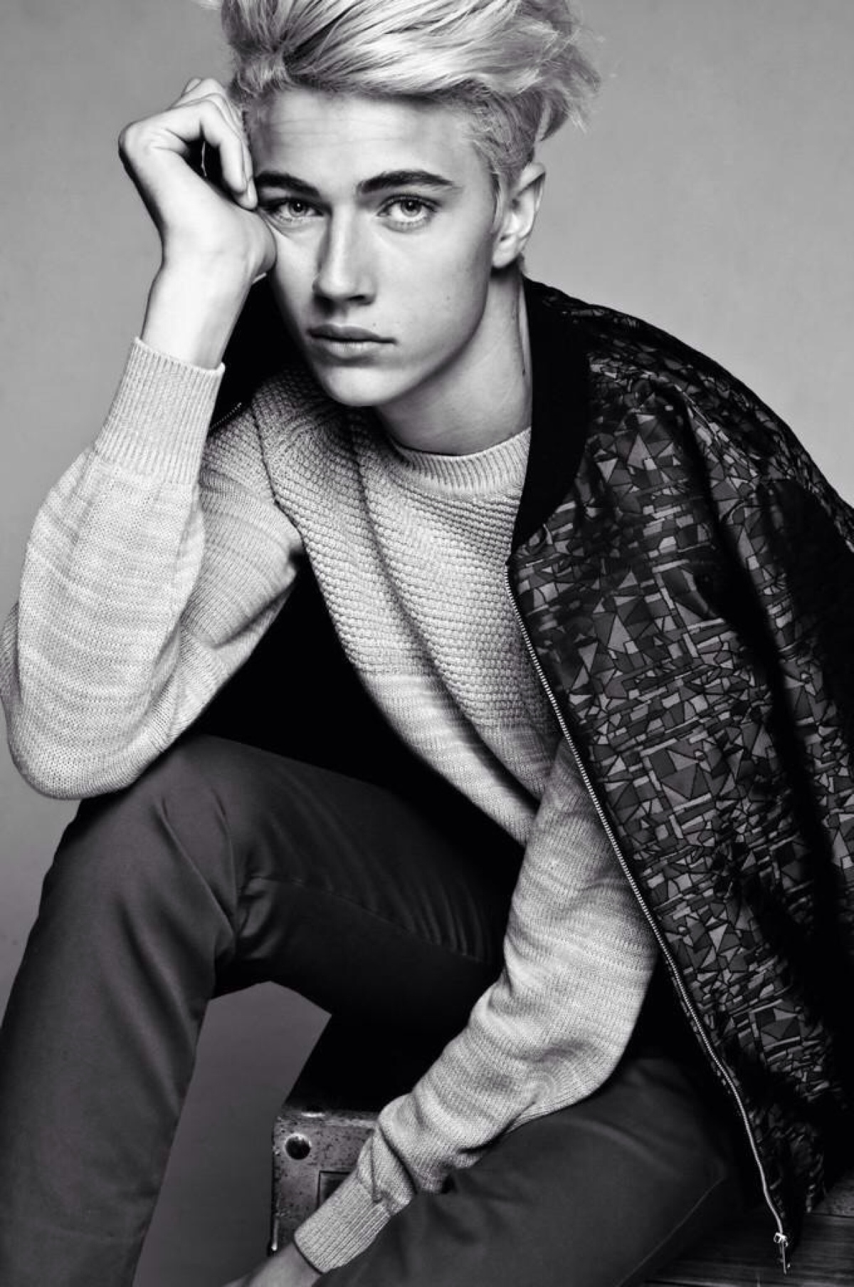 欧美帅哥男模lucky blue smith 壁纸图片