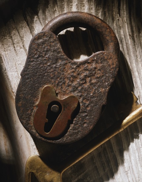 陈旧的钥匙和锁图片(3张)