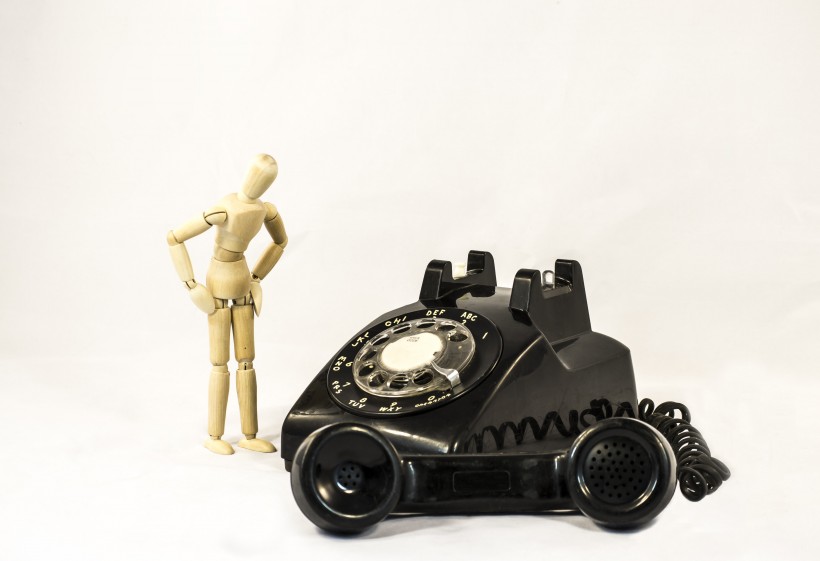黑色的老式电话机图片(10张)