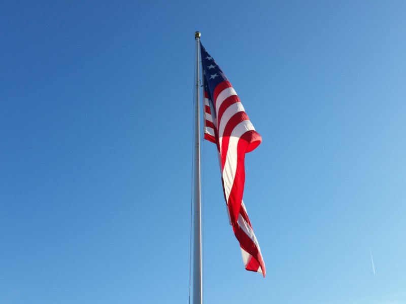飘荡的美国国旗图片(10张)