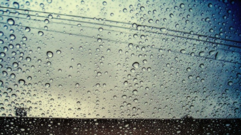 雨后的玻璃窗图片(28张)