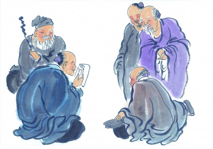 传统男性形象绘画图片(131张)