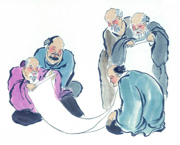 传统男性形象绘画图片(131张)