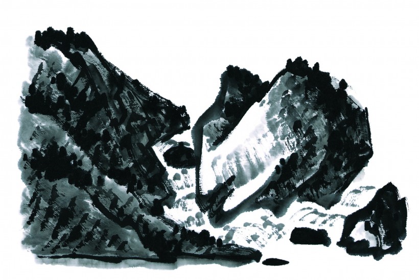 国画山石图片(95张)