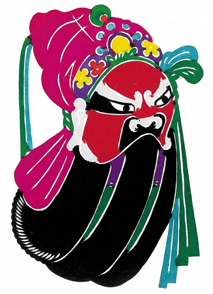 京剧脸谱剪纸图片(9张)