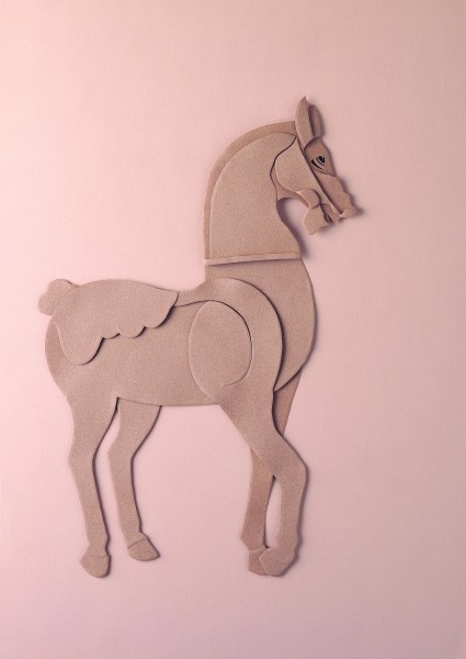 马的纸雕图片(3张)