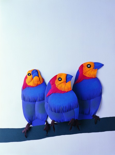 鸟类纸雕图片(7张)