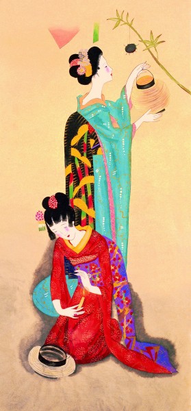 唐代仕女图片(40张)