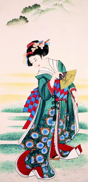唐代仕女图片(40张)
