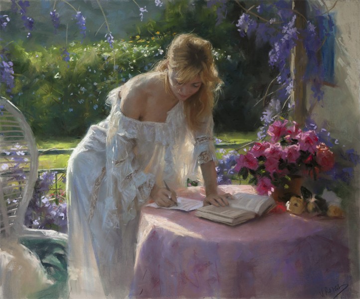 Vicente Romero Redondo婀娜多姿女性油画图片(32张)