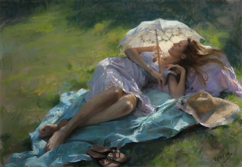 Vicente Romero Redondo婀娜多姿女性油画图片(32张)