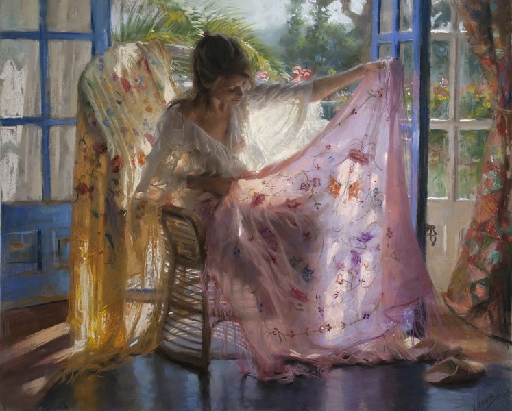 Vicente Romero Redondo婀娜多姿女性油画图片(32张)