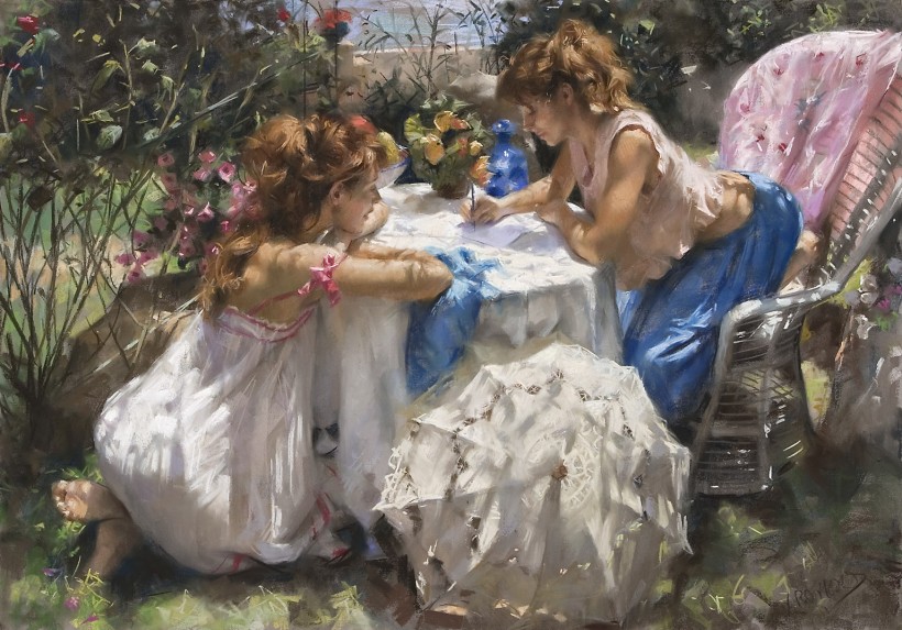 Vicente Romero Redondo婀娜多姿女性油画图片(32张)