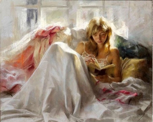 Vicente Romero Redondo婀娜多姿女性油画图片(32张)