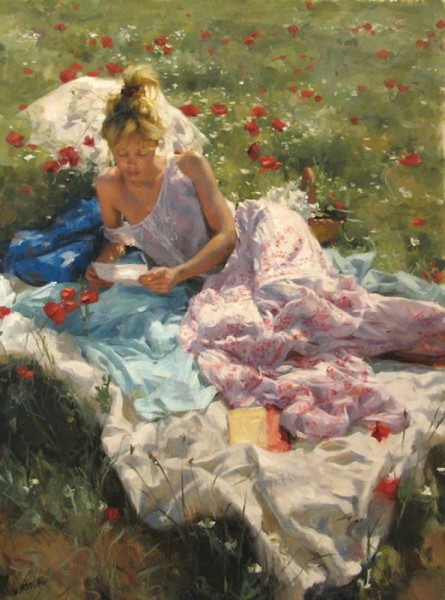 Vicente Romero Redondo婀娜多姿女性油画图片(32张)