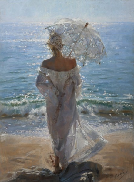 Vicente Romero Redondo婀娜多姿女性油画图片(32张)