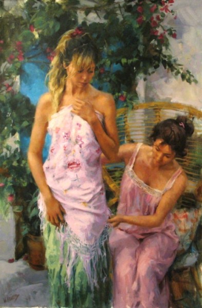 Vicente Romero Redondo婀娜多姿女性油画图片(32张)