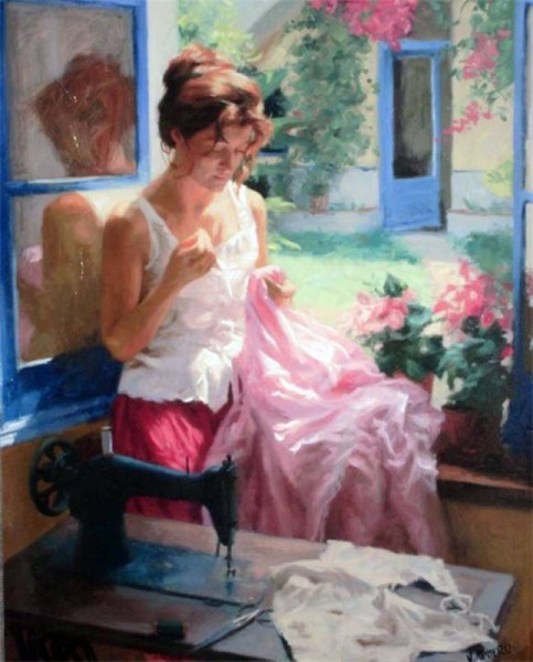 Vicente Romero Redondo婀娜多姿女性油画图片(32张)