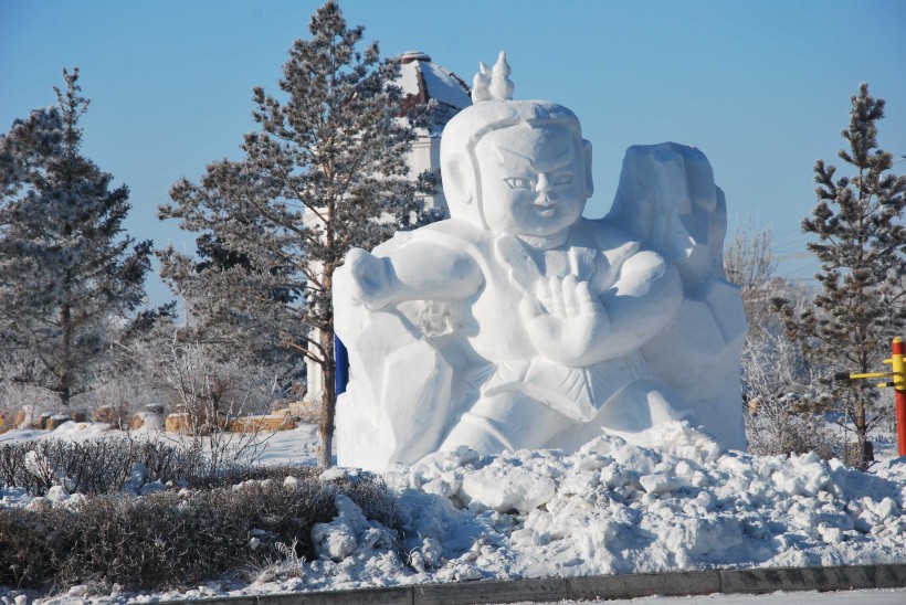 雪雕艺术图片(17张)