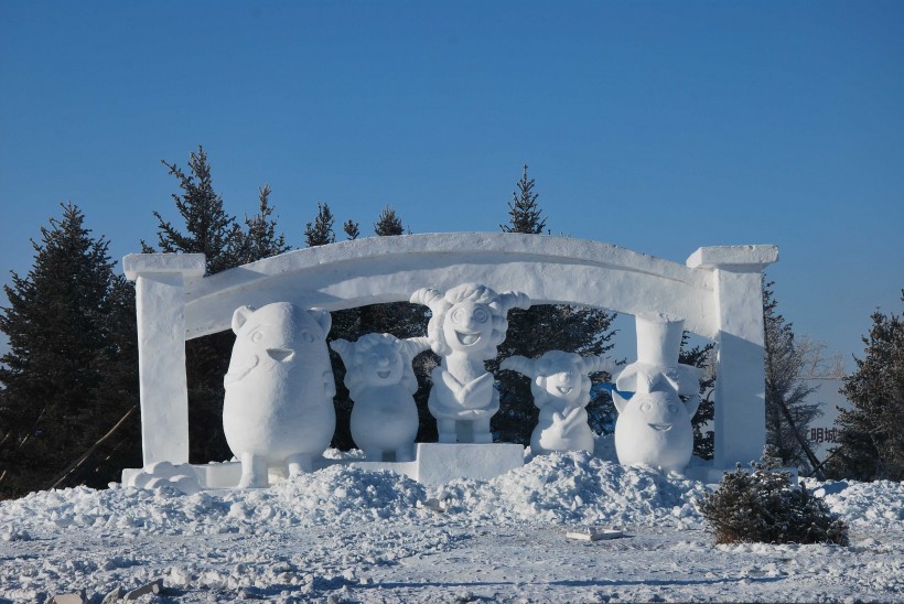 雪雕艺术图片(17张)