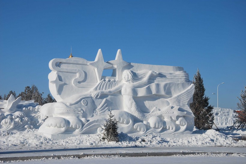 雪雕艺术图片(17张)