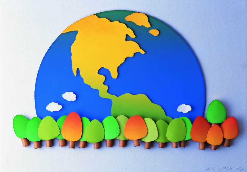 创意地球纸雕图片(10张)