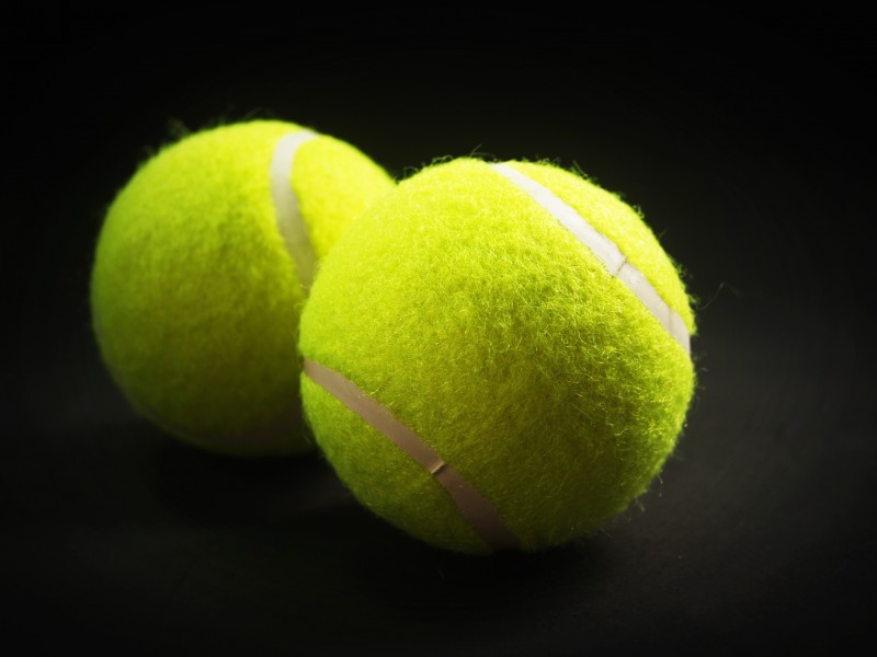 弹性极好的网球图片(14张)