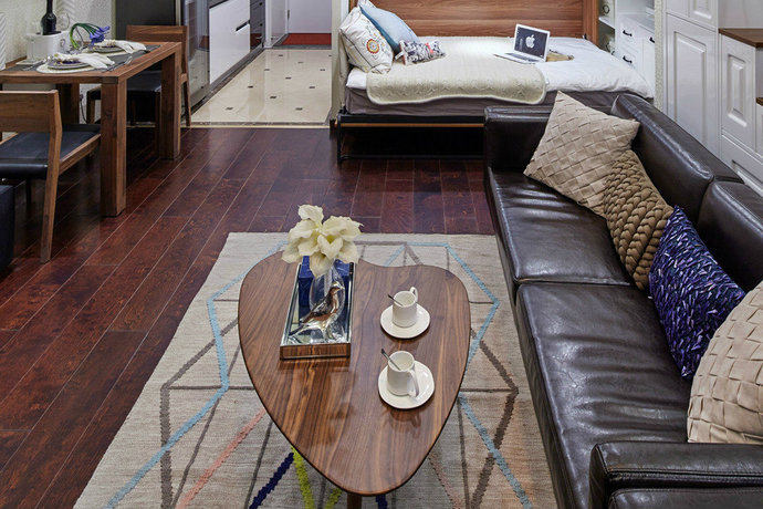 北欧简约风格木质家具客厅设计图赏