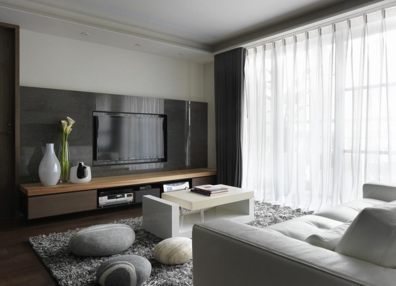 质朴现代风格106平两居室装修设计欣赏