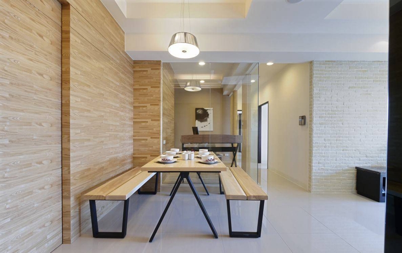 素雅舒适现代风格三居家庭使用设计案例