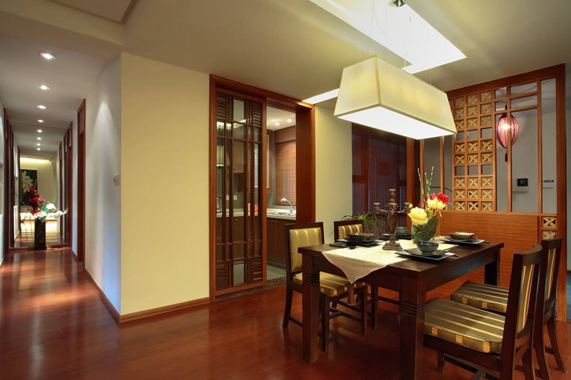 中式现代雅致两居室设计欣赏