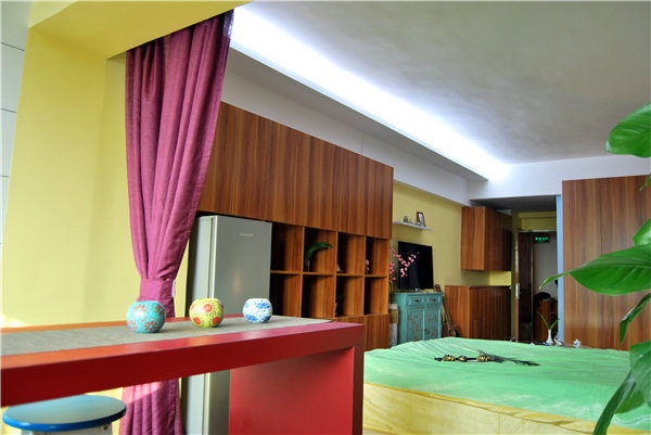 古韵梅香中式两室一厅设计案例