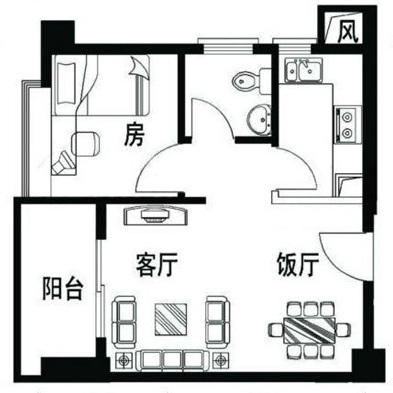 北欧风简约小户型装修案例