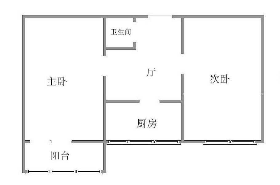 简约休闲两居装修案例欣赏