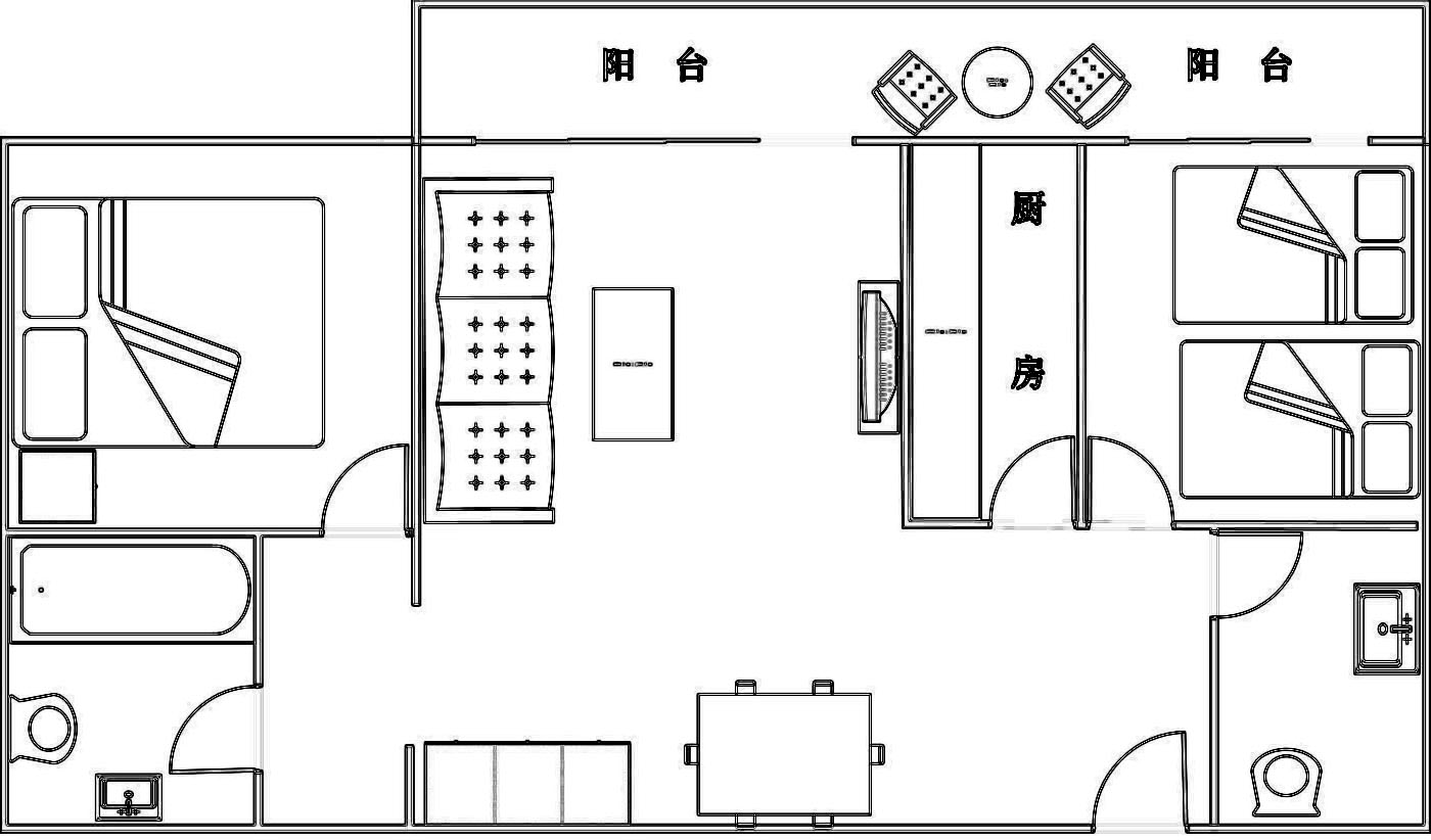 美式两居装修效果展示