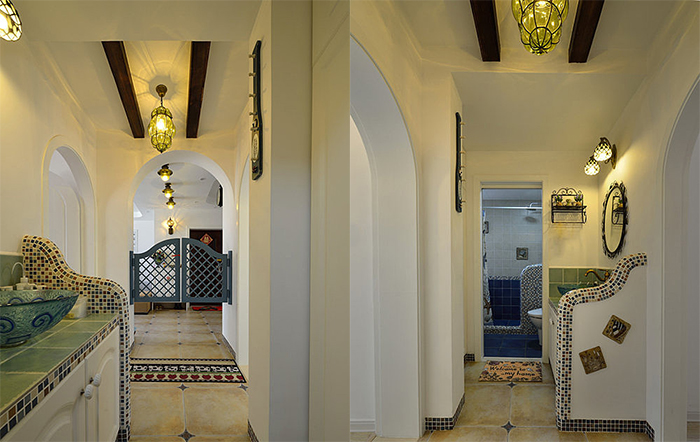 地中海风格二居室装修效果图大全