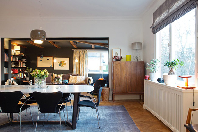 北欧瑞典风格低调优雅二居设计效果图