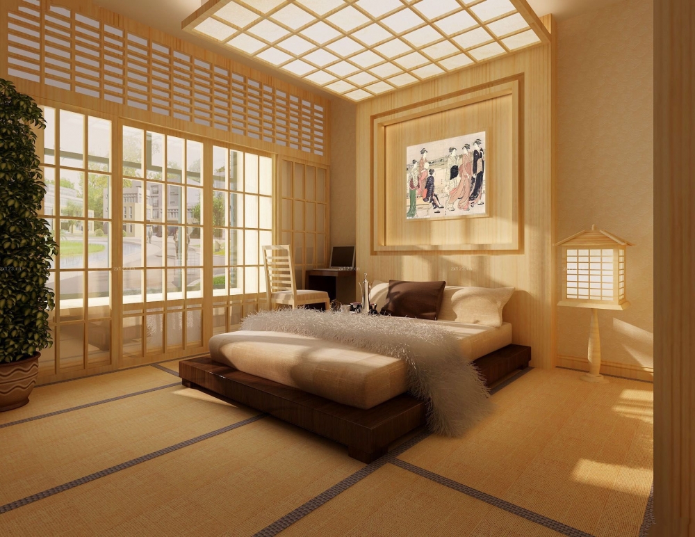 日式简约卧室装修效果图
