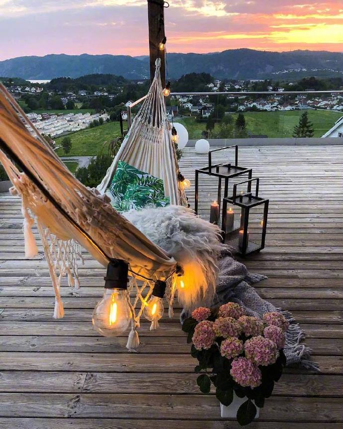 浪漫又充满情调的露天阳台
